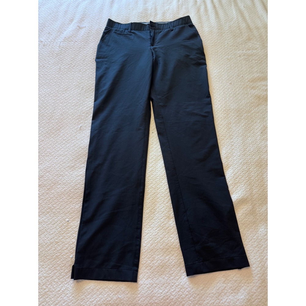 Under Armour Links Golf Pants Black Fitted Four-Way Stretch Size 6